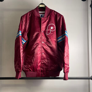 Men's Starter Philadelphia Phillies Jacket Maroon Size M